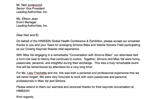Simone Biles & Miss Val Thank You